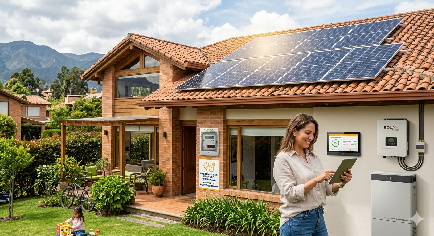 Paneles solares para hogar en Colombia